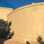 Pared de depósito circular